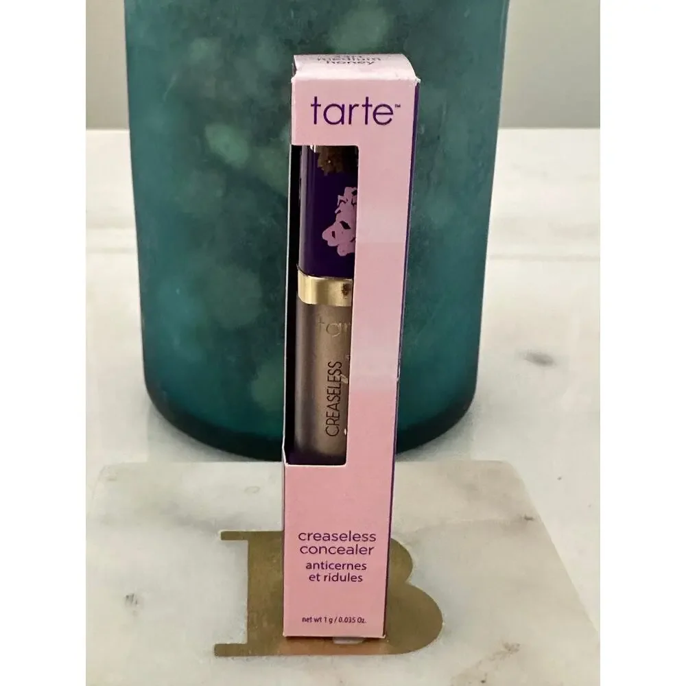 Tarte Maracuja Creaseless Concealer 34H Medium Honey Travel Size New Box Cover